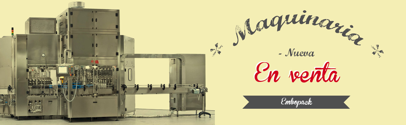 Venta de maquinaria nueva para líneas de envasado
